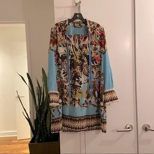 Roberto Cavalli Long—Sleeve Tunic w/ Pockets